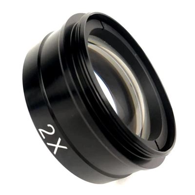 TYZK Microscope Kit 0.5X 2.0X 0.3X Objective Glass Lens, Industry Microscope Camera Microscope Lens Adapters (Color : 2X)