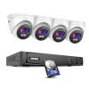 ANNKE NCK400 4MP PoE Security Camera System, 8CH 4K NVR and 4Pcs 4MP Turret IP Security Cameras with Full Color Night Vision, Motion Detection, 120dB WDR, IP67 Weatherproof, 2TB HDD Included view 1