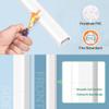 Wire Covers for 2 Cords, 68in (4X L17in) Wire Hider on Wall Mounted, White Cord Cover Kit, Cable Cover Cable Concealer for Extension Cord, Ethernet Cable, Speaker Wire, 0.7in(W) x 0.4in(H) view 4