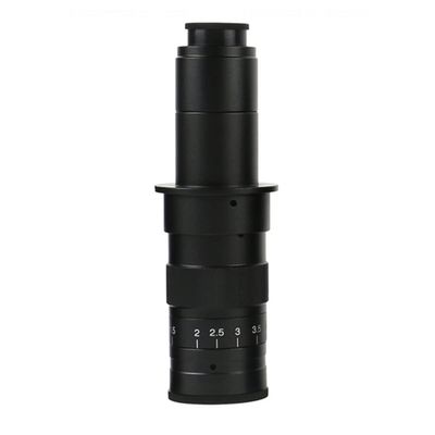 TYZK Microscope Kit 100X 130X 180X 200X 300X 360X 500X Zoom C Mount Lens for Industry Video Microscope Camera Microscope Lens Adapters (Color : 180X)