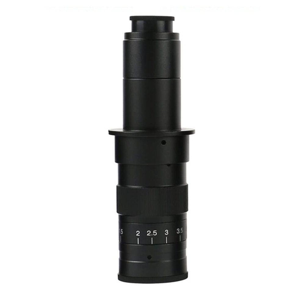 TYZK Microscope Kit 100X 130X 180X 200X 300X 360X 500X Zoom C Mount Lens for Industry Video Microscope Camera Microscope Lens Adapters (Color : 180X)