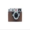 BolinUS For Leica M11 Camera Case, Handmade Genuine Real Leather Half Camera Case Bag Cover for Leica M11 Camera Bottom Opening Version + Hand Strap (Coffee) view 1