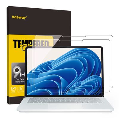 Adeway [2 Pack Surface Laptop Studio 2/1 14.4" screen protector,Perfect Fit Touch ID Screen Protector, Anti Fingerprint, 9H Hardness