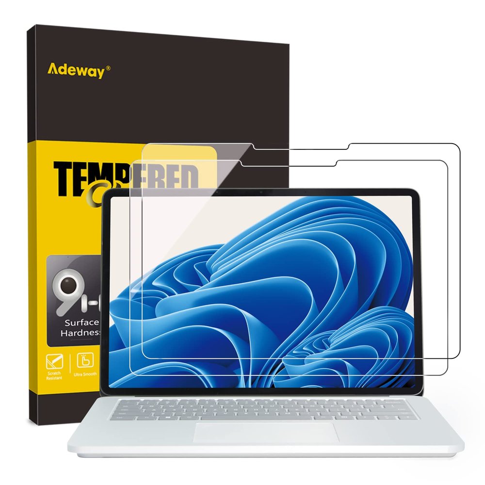 Adeway [2 Pack Surface Laptop Studio 2/1 14.4" screen protector,Perfect Fit Touch ID Screen Protector, Anti Fingerprint, 9H Hardness