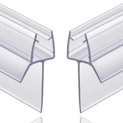 2-Pack Butecare Frameless Shower Door Bottom Seal with Long Sweep for Glass Doors  Stop Shower Leaks and Create a Water Barrier (3/8 x 36)