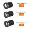 MECCANIXITY CCTV Lens 8mm/12mm/16mm 5MP F2.0 FPV Wide Angle for CCD Camera, 3 Pack view 3