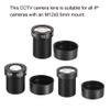 MECCANIXITY CCTV Lens 8mm/12mm/16mm 5MP F2.0 FPV Wide Angle for CCD Camera, 3 Pack view 4