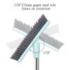 LandHope Tile Grout Brush Crevice Floor Scrub Brush 120Rotatable Bathtub Clean Tool 9.06inches Wide 50inches Long Handle Grout Scrubber Indoor Kitchen Push Broom for Hard to Reach Areas Lengthen view 3