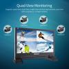 SEETEC 4K156-9HSD 15.6 Inch Broadcast LCD Monitor with IPS UHD 3840x2160 SDI Input and Output 4xHDMI Inputs Quad Split Display view 2