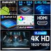 13.3 Inch Android 11 Car Headrest Video Player 2G+32G, Rear Seat Car TV with 4K IPS Touch Screen, Car Entertainment System Supports Wireless Phone Mirror Link, HDMI in/Out, Bluetooth, FM, USB view 2