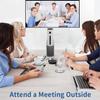 BOMFLORE Conference Webcam w/Microphone&Speaker for HD 1080P Video Call, All-in-1 Ultra Wide-Angle 110 Camera, 19ft Voice Pickup, AI Noise-Cancel, USB Plug&Play&Power, Speakerphone&Cam Meeting System view 4