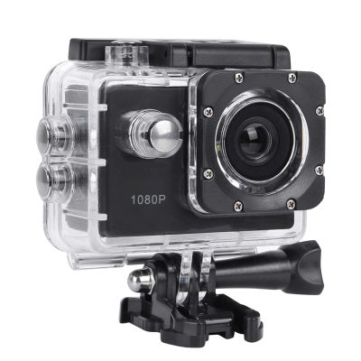 A7 Action Camera Camcorder with 2.0in Screen 30m Depth 1080P HD DV Action Video Camera Camcorder Kit for Outdoor Sports Cycling, Support 140 Wide Angle, 900mAh Battery(Black)