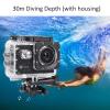 A7 Action Camera Camcorder with 2.0in Screen 30m Depth 1080P HD DV Action Video Camera Camcorder Kit for Outdoor Sports Cycling, Support 140 Wide Angle, 900mAh Battery(Black) view 4