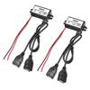 2-Pack DC 12V 20V to 5V 3A USB, Aideepen USB Female DC Converter Adapter Buck Module, for Car Power,Golf Cart Scooters, Motors and DIY(Dual USB Port) view 1