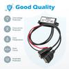 2-Pack DC 12V 20V to 5V 3A USB, Aideepen USB Female DC Converter Adapter Buck Module, for Car Power,Golf Cart Scooters, Motors and DIY(Dual USB Port) view 2