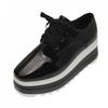Bcshiye Women's Casual Summer Dressy Platform Sandals Fashion Square Toe Lace-up Working Walking Wedge Oxford Shoes view 1