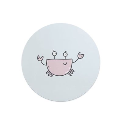 Questo Casa, Round Digital Printed Mouse Mat Non Slip Backing for Office and Home Use Diameter 22cm
