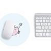 Questo Casa, Round Digital Printed Mouse Mat Non Slip Backing for Office and Home Use Diameter 22cm view 3