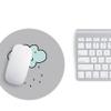 Questo Casa, Round Digital Printed Mouse Mat Non Slip Backing for Office and Home Use Diameter 22cm view 3