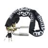 Blackstone 12mm 304 Stainless Steel 130 dB Alarm Pad Lock w/Heavy Duty Chain view 1