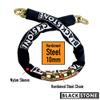 Blackstone 12mm 304 Stainless Steel 130 dB Alarm Pad Lock w/Heavy Duty Chain view 3