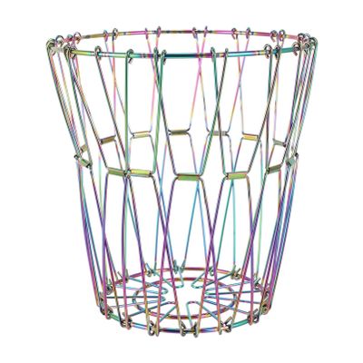 FAVOMOTO Practical Draining Basket Versatile Space-saving Food Storage for Kitchen Fruits Vegetables Snacks Unique Hollow Design for Easy Water Drainage