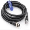 Eonvic 4 pin M12 D-Code RJ45 Gigabit Cognex Industrial Camera High Flex Cable (5M, M12 4pin Cable) view 1