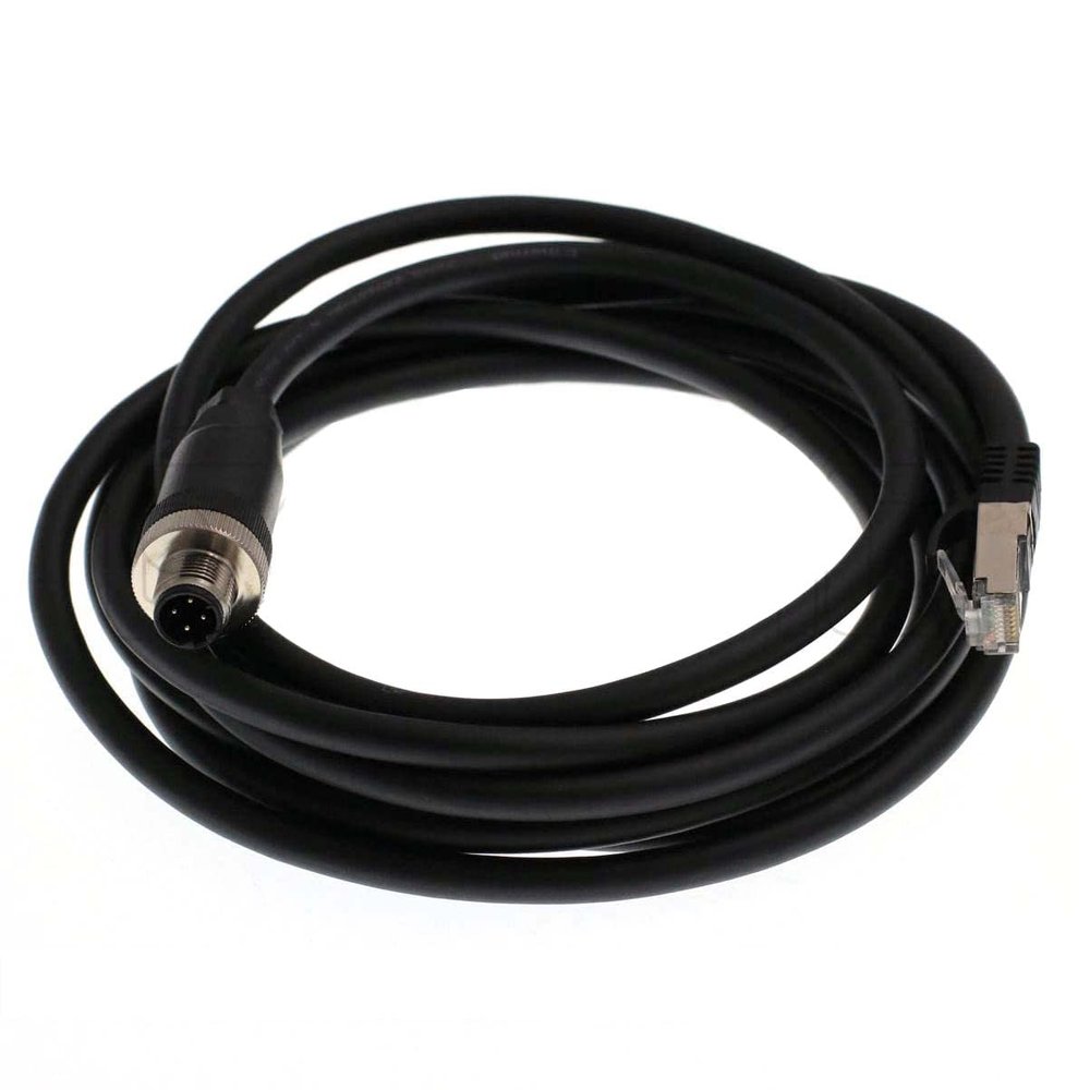 Eonvic 4 pin M12 D-Code RJ45 Gigabit Cognex Industrial Camera High Flex Cable (8M, New 4pin Cable)