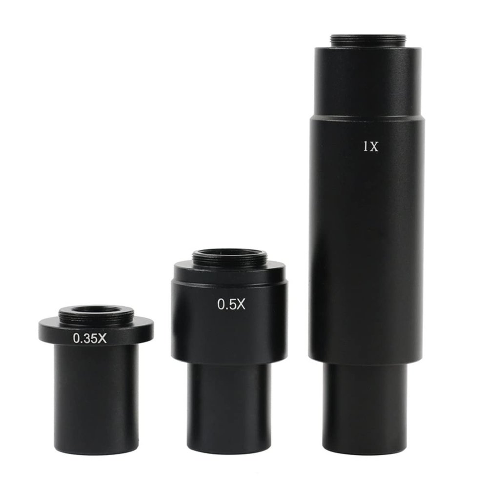 TYZK Microscope Kit 0.35X 0.5X 1X C-Mount Auxiliary Adapter Eyepiece Lens for Monocular Industry Microscope Camera Microscope Lens Adapters (Color : 0.35X 0.5X 1X)