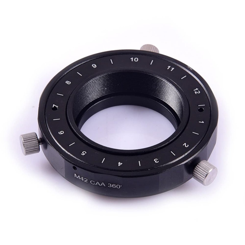 TYZK Microscope Kit M42 CAA 360  Rotator Camera Angle Adjuster Microscope Lens Adapters