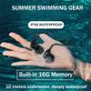 IKXO Waterproof Wireless Bone Conduction Headset Bluetooth with Mic MP3 Play Built-in 16G Memory IPX8 Waterproof Sweatproof Music Answer Phone Call for Swimming Skiing Driving Bicycling Underwater view 2