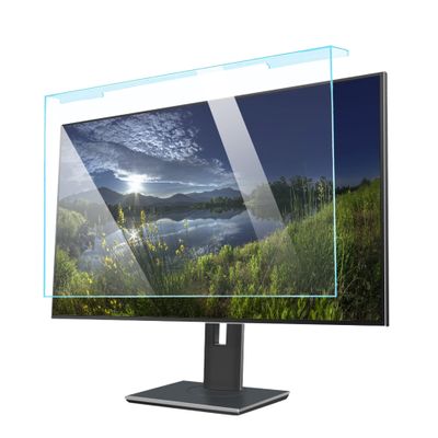 JFGH Hanging 17-27 Inch Blue Light Screen Protector for Computer, Blocking Blue Light and UV for Eye Protection, Anti Glare for Desktop PC Monitor Screen / 17 in 354x290mm