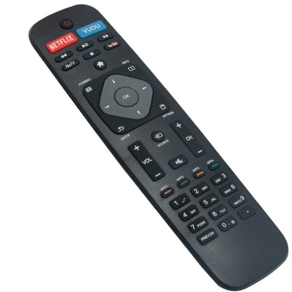 174784 Replacement Remote Control Compatible with Philips LED LCD TV 49PFL4909 40PFL4909 40PFL4609 32PFL4909 50PFL4909 55PFL4909 32PFL4609 49PFL4609 28PFL4909 28PFL4609 58PFL4909
