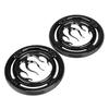 XMMT Motorcycle Flames Audio Bezels Trim Rear Speaker Grills Accent Cover for Harley Electra Glide Street Glide Trikes Road Glide Ultra FLTRU 1996-2013, Gloss Black view 3