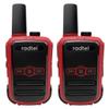 Radtel RT12 Rechargeable Walkie Talkies for Adults Long Range Handheld FRS Two Way Radio 16CH Handsfree VOX for Camping Hiking (2 pcs Red) view 1