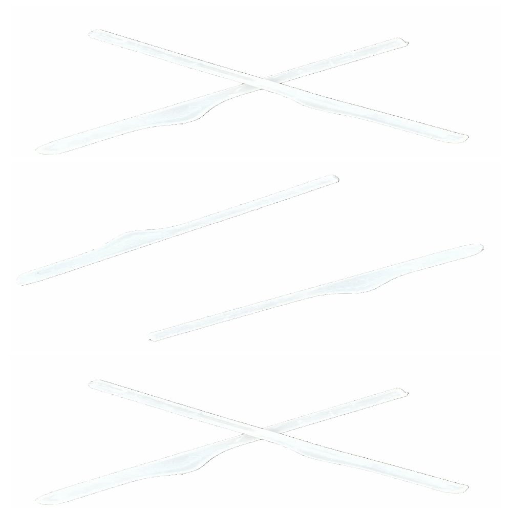 ExactFitt Replacement Temple Ear Socks for Oakley OX3122 OX3125 OX5089 OX5148 Glass Frames (Milky White - 3 Pairs)