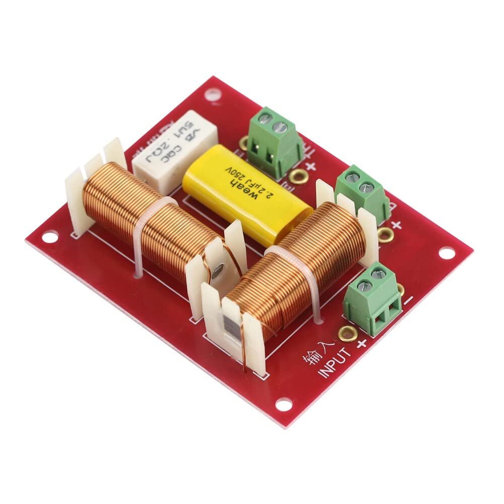 JINGERL 200W Speaker Divider 2 Way Crossover 5000HZ Tweeter and Bass Two-Way Crossover Auido Board 2PCS