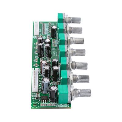 JINGERL 5.1 Home Theater Preamplifier Tone Board 6 Channel Independent Tone Control Bass Frequency Adjustment Auto Mute DC15-35V