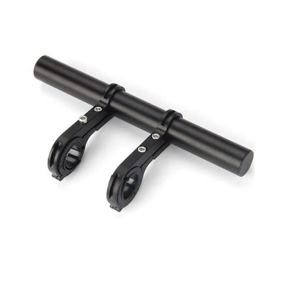 Bike Handlebars Extender, 20cm Multifunction Double Bicycle Handlebar Extension for Speedometer, GPS, Phone (Black)