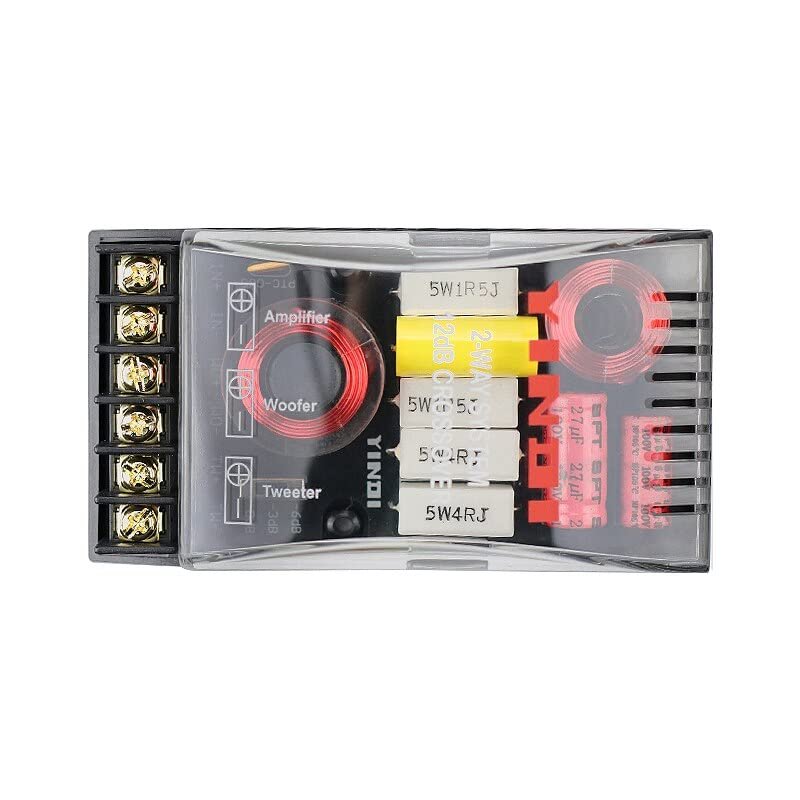 JINGERL 200W 2 Way Car Audio Crossover Board Treble Bass Frequency Divider High-end 5-6.5inch Speaker 4ohm 3000Hz 2pcs