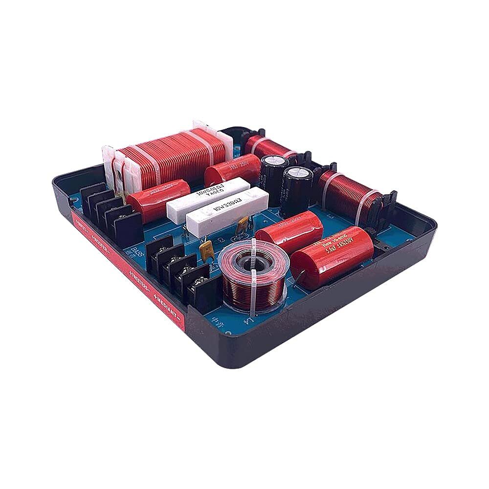 JINGERL 350W Crossover 3 Way Audio Speaker Frequency Divider Filter Treble Midrange Bass Three Way Crossover Audio Board