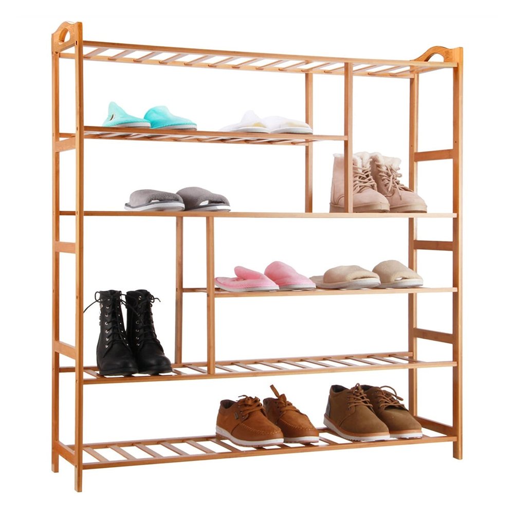 jinyi2016SHOP shoes shelf 6 Tier Multipurpose Shoe Shelf Folding Shoe Display Stand Flower Pots Wine Space Saving Storage Rack Stackable Shoe Rack