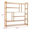 jinyi2016SHOP shoes shelf 6 Tier Multipurpose Shoe Shelf Folding Shoe Display Stand Flower Pots Wine Space Saving Storage Rack Stackable Shoe Rack view 3