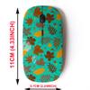2.4G Wireless Mouse with Cute Pattern Design for All Laptops and Desktops with Nano Receiver - Autumn Fall Leaves view 2