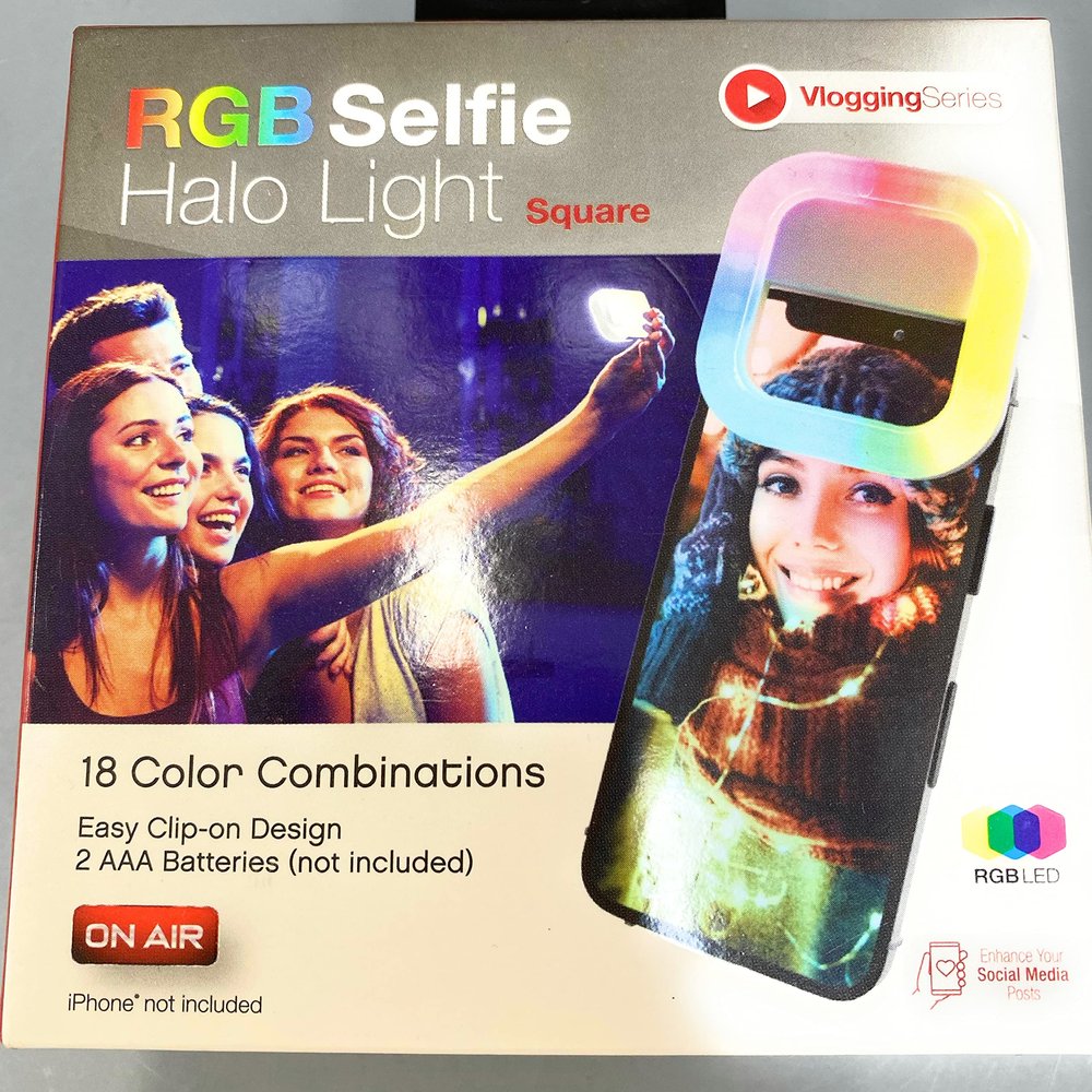 RGB Selfie Halo Light Square