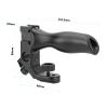 CAMVATE Aluminum Top Handgrip with Handle Seat 1/4" Thumbscrew Lock & Built-in 15mm Rod Clamp & Triple Shoe Mount Adapters - 2956 view 2