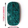 2.4G Wireless Mouse with Cute Pattern Design for All Laptops and Desktops with Nano Receiver - Black Roses view 2