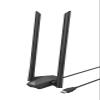 BrosTrend USB WiFi 6 Adapter AX1800 Long Range WiFi USB Adapter for PC Laptop Desktop 5GHz/1201Mbps + 2.4GHz/574Mbps Wireless WiFi Dongle USB3.0 with 2x High Gain Wi-Fi Antennas for Windows 11/10 ONLY view 1