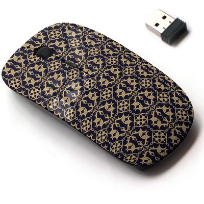 2.4G Wireless Mouse with Cute Pattern Design for All Laptops and Desktops with Nano Receiver - Baroque Floral