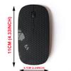 2.4G Wireless Mouse with Cute Pattern Design for All Laptops and Desktops with Nano Receiver - Black Carbon view 2